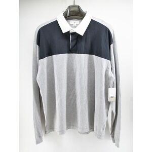 BP‎ Nordstrom Grey Heather Mens Long Sleeve Polo Grey Size XL